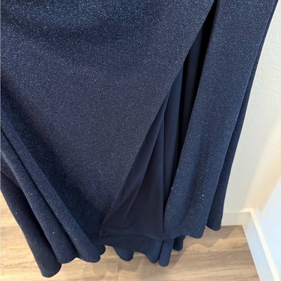 Navy Sparkly Dress with Side Cutouts Size 9 - Picture 5 of 7